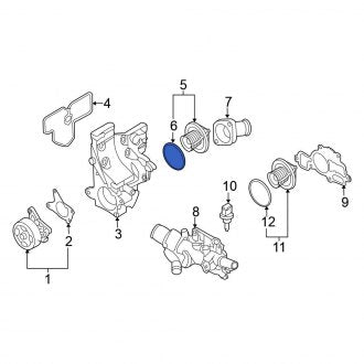 New Fits Nissan, Engine Coolant Thermostat Seal - Part # 21049ET01A