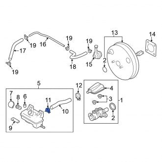 New Fits Nissan, Front Brake Hydraulic Line Clamp - Part # 16439JX30A