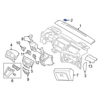 New Fits Nissan, Instrument Panel Cover Cap - Part # 684861HK0A