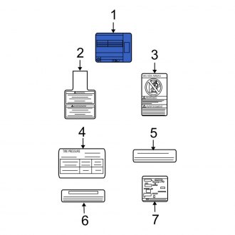 New Fits Nissan, Emission Label - Part # 14805EM30A