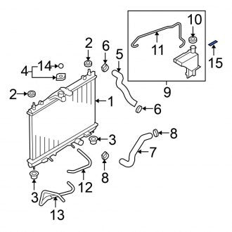 New Fits Nissan, Caution Label - Part # 21599ZW80A