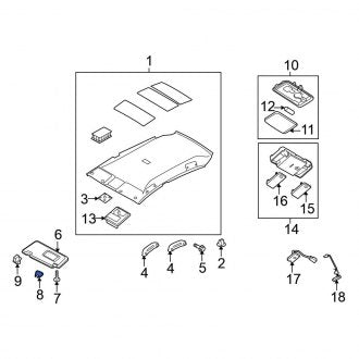 New Fits Nissan, Sun Visor Cap - Part # 96420EL00A