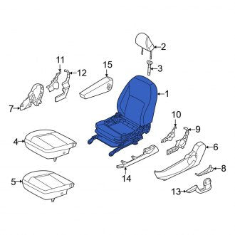 New OEM Front Right Seat Fits, 2020-2024 Nissan Versa - Part # 87601-5EG2E