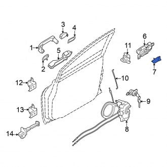 New Fits Nissan, Front Right Inner Interior Door Handle Screw Cap - Part # 806765RB0A