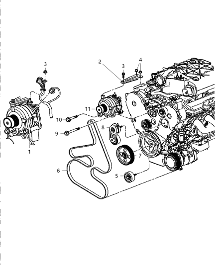 New 2005-2006 Fits Chrysler Pacifica Alternatr-Engine - Part # 4869900AC