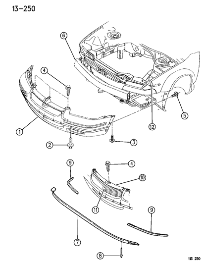 Fascia Assembly, Front, W/Foam Absorber