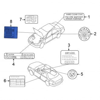 New Fits Nissan, Emission Label - Part # 148050Z805