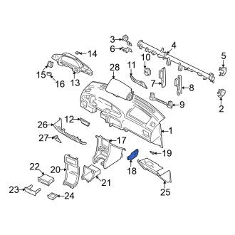 New Fits Nissan, Left Console Panel - Part # 689219