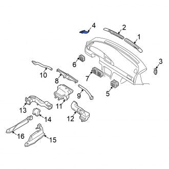 New Fits Nissan, Front Left Windshield Defroster Nozzle - Part # 68741900