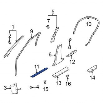 New Fits Nissan, Rear Left Inner Door Sill Plate - Part # 769B39E000