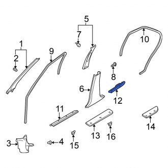 New Fits Nissan, Rear Right Inner Door Sill Plate - Part # 769B29E001