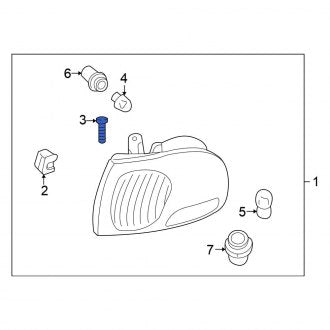 New Fits Nissan, Side Marker Light Screw - Part # 271990B701