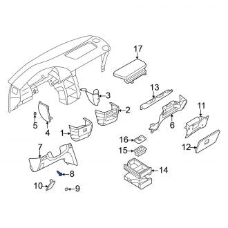 New Fits Nissan, Lower Instrument Panel Trim Panel Clip - Part # 852857B201