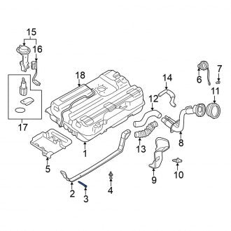 New Fits Nissan, Fuel Tank Strap Pin - Part # 461230B010