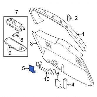 New Fits Nissan, Right Liftgate Trim Cap - Part # 809455Z000