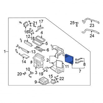 New OEM HVAC Heater Core Fits, 1995-2002 Nissan Maxima - Part # 27140-4Y900