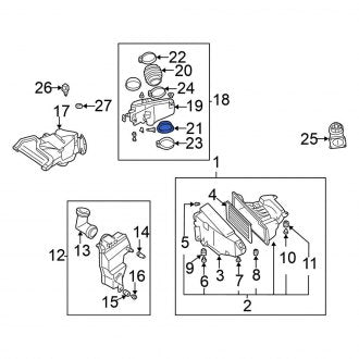 New Fits Nissan, Upper Engine Air Duct Insulator - Part # 165592Y500