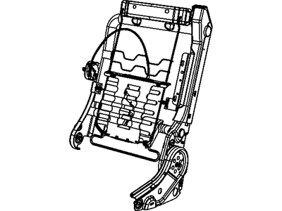 New 2007-2009 Fits Chrysler Sebring Frame-Front Seat Back - Part # 68024723AC
