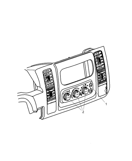 Knob A/C And Heater Control - Rotary