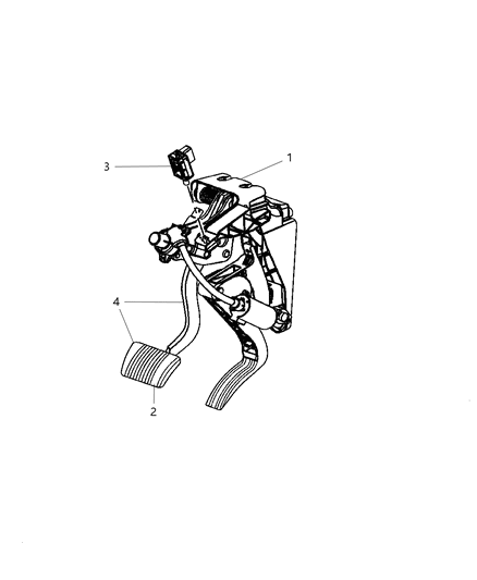 New 2007-2008 Fits Chrysler Pacifica Pedal-Brake Pedal - Part # 4721901AD