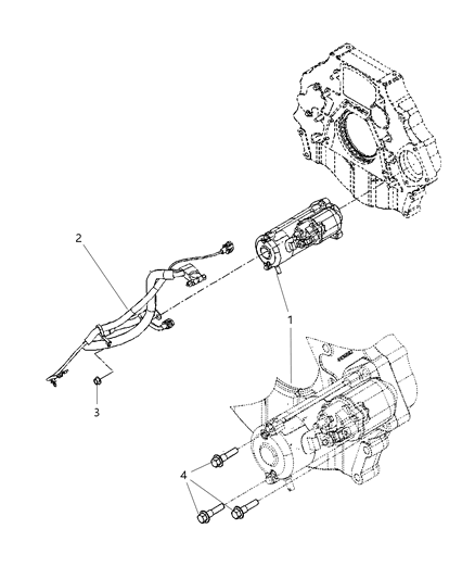 New 2010-2011 Fits Chrysler 3500, 4500, 5500 Harness-Starter - Part # 68078946AA