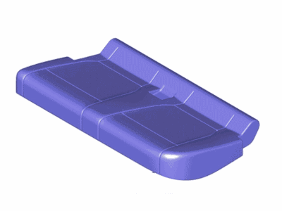 Cover Assy - Rear Seat Cushion