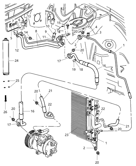 Line A/C Suction