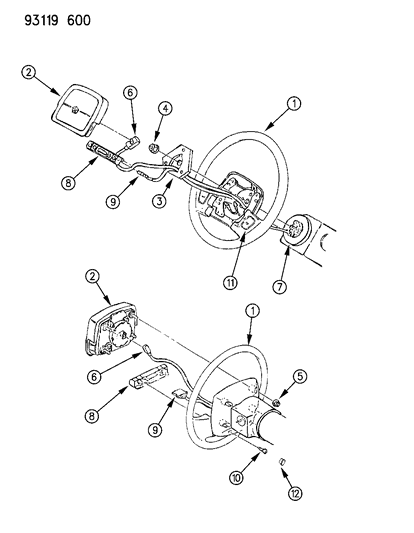 Button Package, Horn (Red)