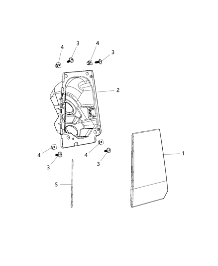 New 2015 Fits Chrysler 1500 Door-Fuel Fill - Part # 5XP08P67AA
