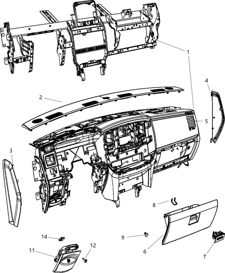 Latch Glovebox Door