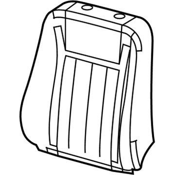 New 2007 Fits Chrysler Durango Front Seat-Cushion Cover-Top Back - Part # 1FQ261D1AA