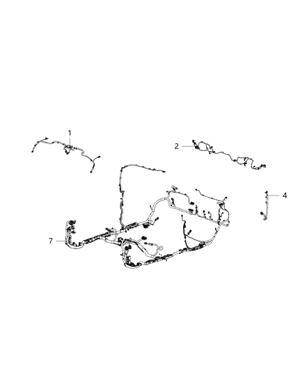 New 2020 Fits Chrysler Wrangler Wiring-Body - Part # 68441288AB