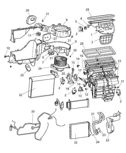 New 2005-2006 Fits Chrysler Grand Cherokee Grommet-Evaporator Tubes - Part # 5143150AA