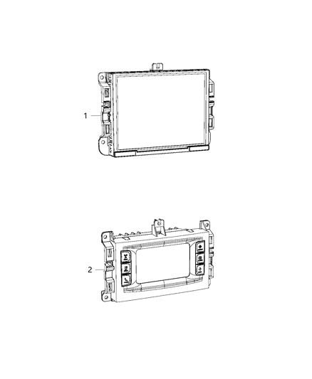 New 2017 Fits Chrysler Grand Cherokee Radio-Multi Media - Part # 68292915AB