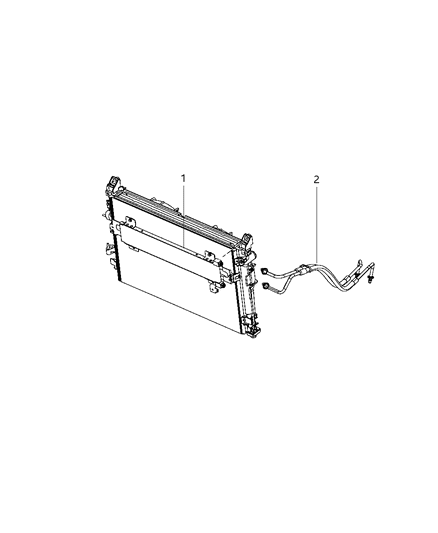 New 2007-2008 Fits Chrysler Pacifica Cooler-Condenser And Trans Cooler - Part # 2AMC3746AA
