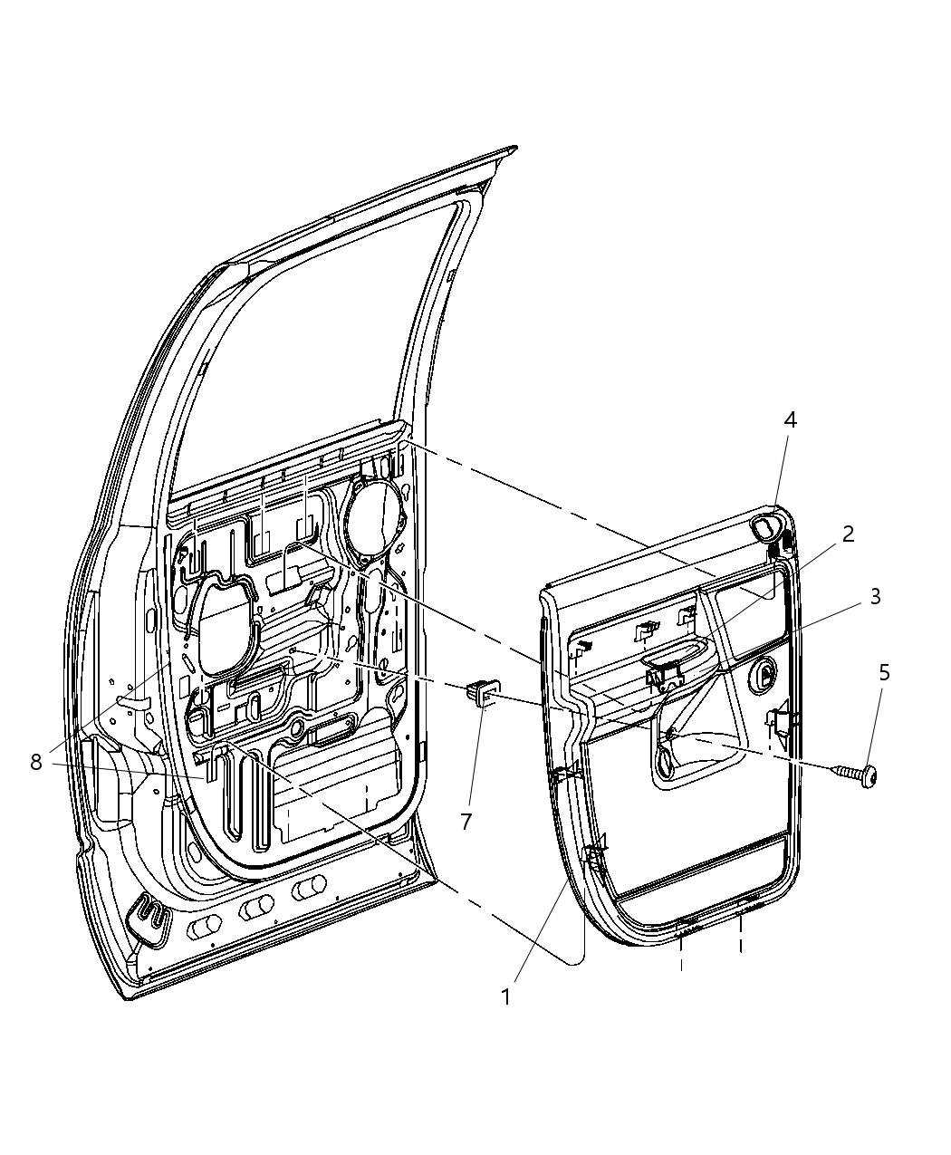 Panel Rear Door Trim