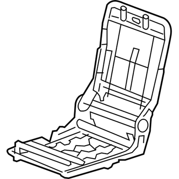 Frame, Rear Seat Cushion (With Frame)