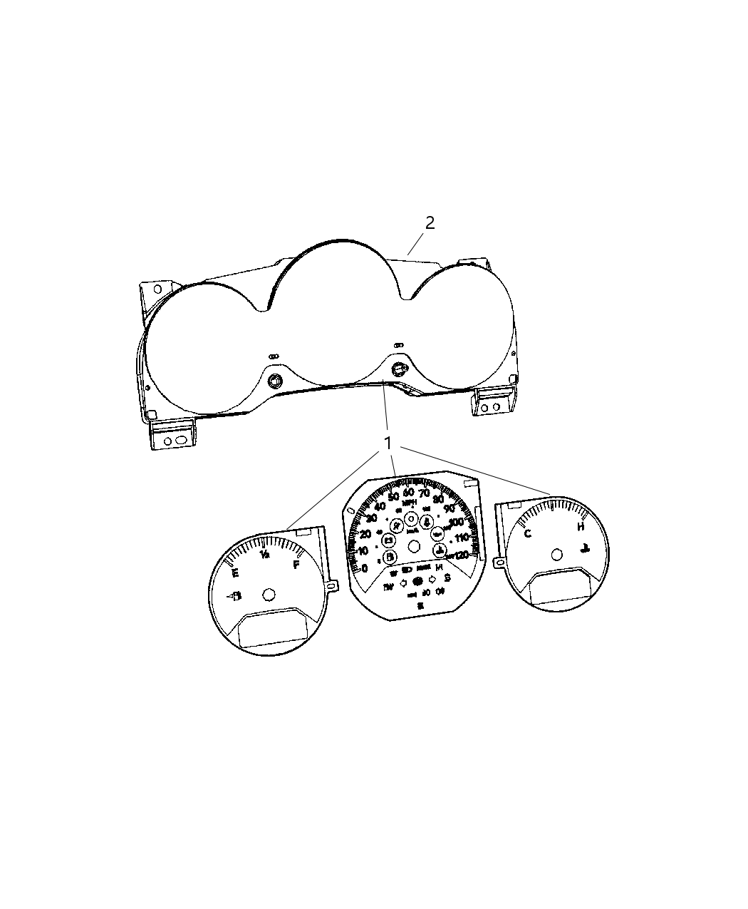 Mask And Lens Instrument Cluster