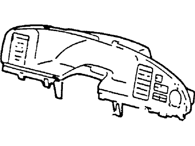 Panel Asy. (Instrument Panel Cluster Finish) And 044D71