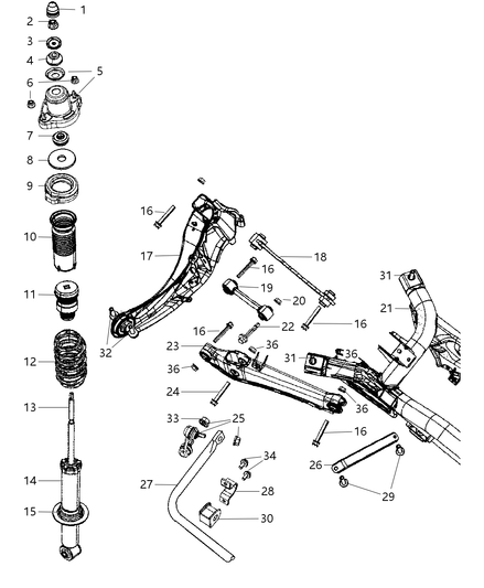 Shock Absorber Suspension Rear