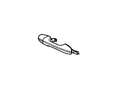 New 2004-2007 Fits Chrysler Pacifica Cover-Outside Door Handle - Part # UP86CYGAB
