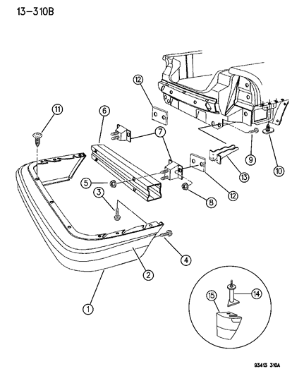Bracket, Rear Rail Extension