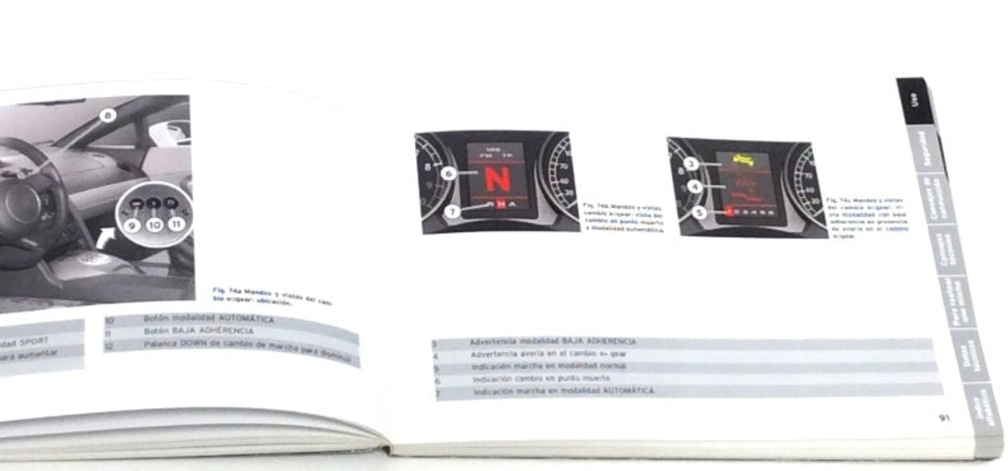 New OEM 2005 Lamborghini Gallardo Owners Manual Spanish Euro Spec