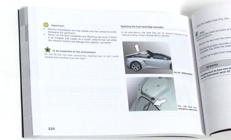 New OEM 2006 Lamborghini Gallardo Spyder Owners Manual USA Spec