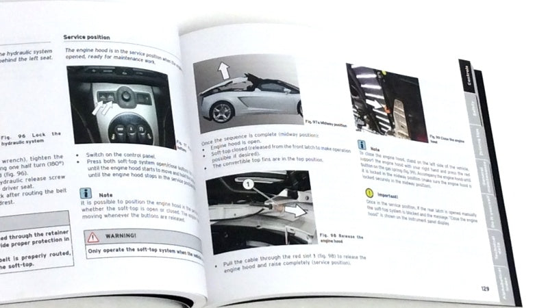 New OEM 2006 Lamborghini Gallardo Spyder Owners Manual USA Spec