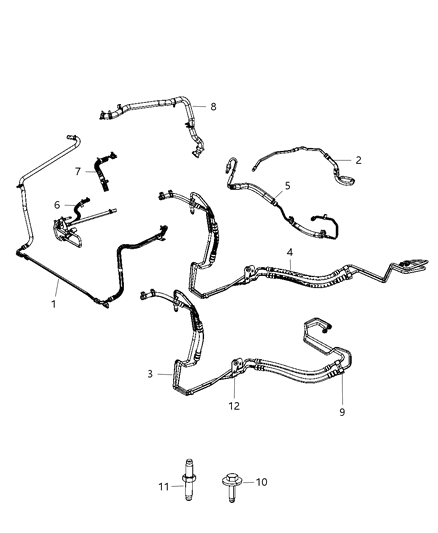 Bracket Power Steering Pressure Line