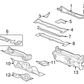 Passenger Side Air Inlet Grille Panel Side Seal