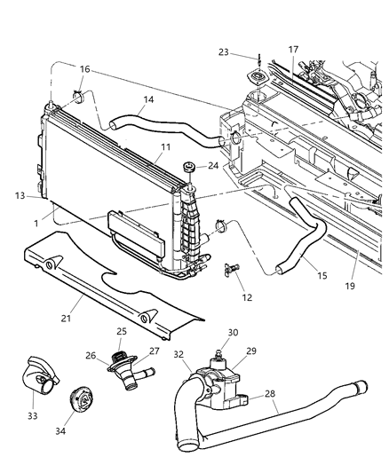 Hose Radiator Outlet