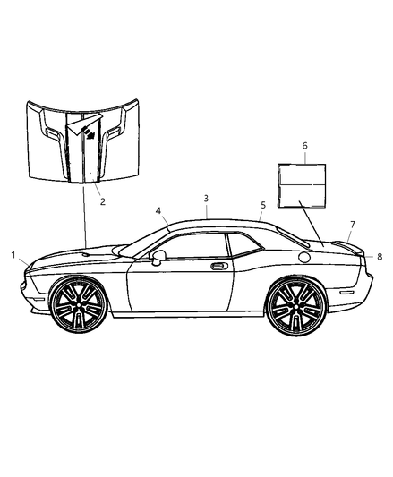 Decal Decklid Front