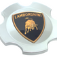 New OEM 2006-2010 Lamborghini Murcielago Hermera Silver Wheel Hub Center Cap, Part # 410601147